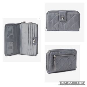 Vera Bradley Twill  turnlock wallet